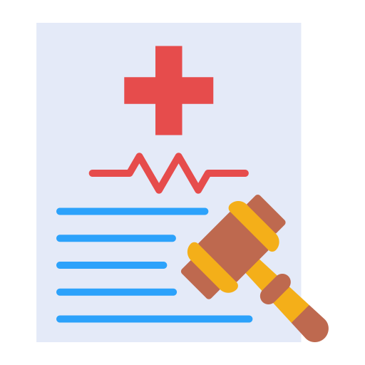 ley de salud icono gratis