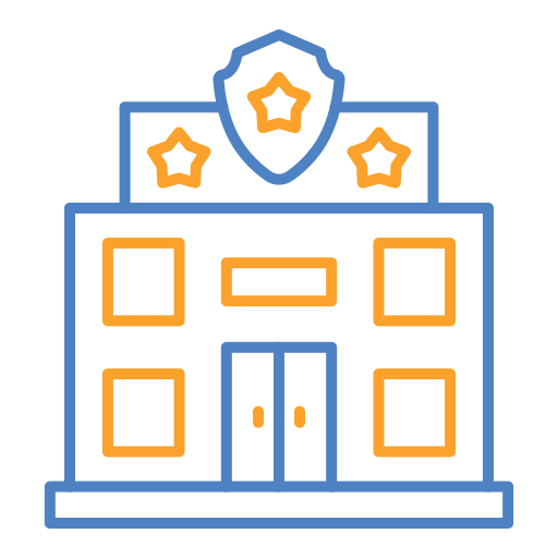 estación de policía icono gratis