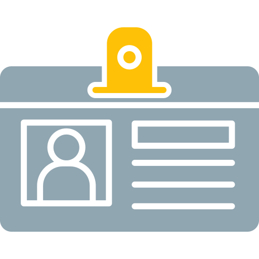 tarjeta de identificación icono gratis