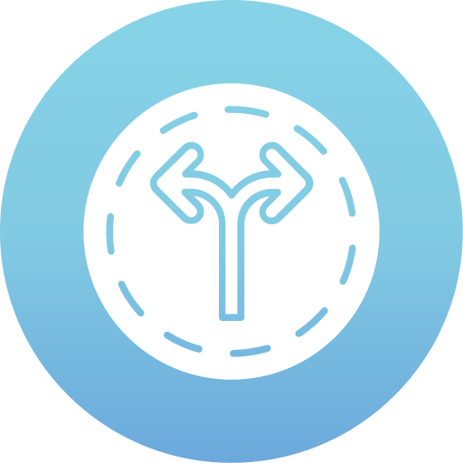 Two way free icon