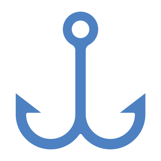 Рыболовный крючок бесплатно иконка