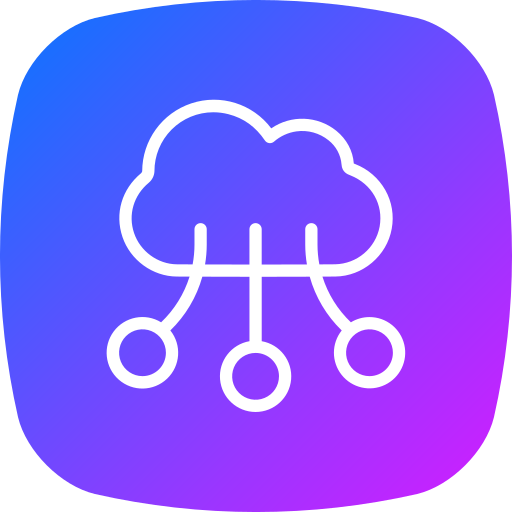 computación en la nube icono gratis