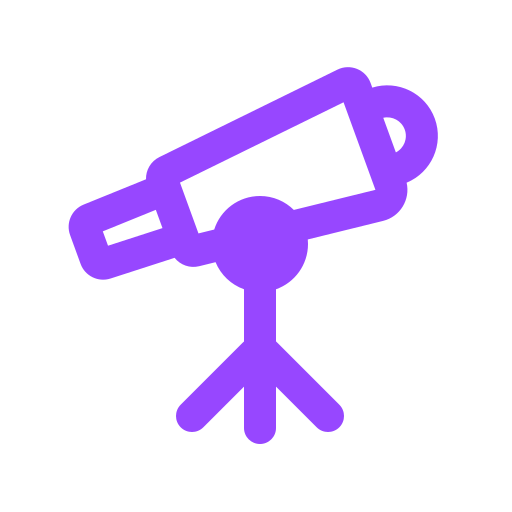 telescopio icono gratis