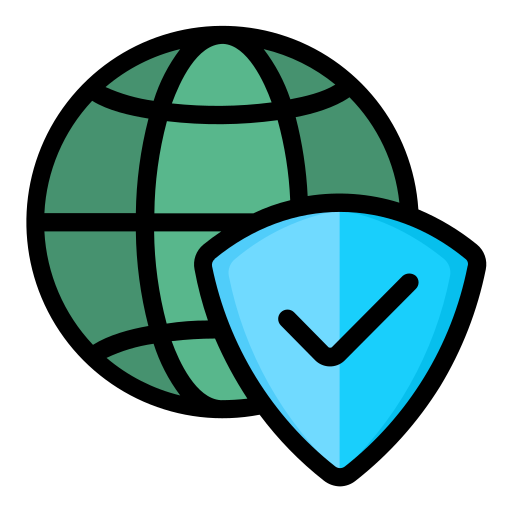 seguridad global icono gratis