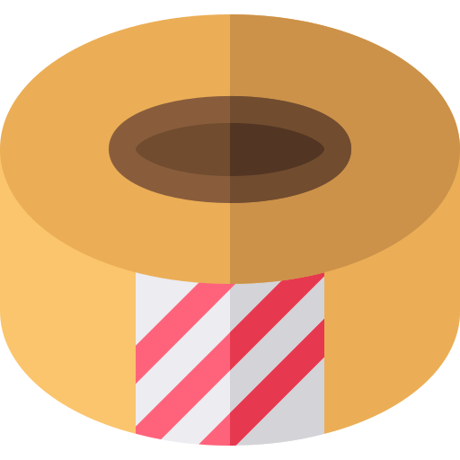 Adhesive tape Basic Straight Flat icon