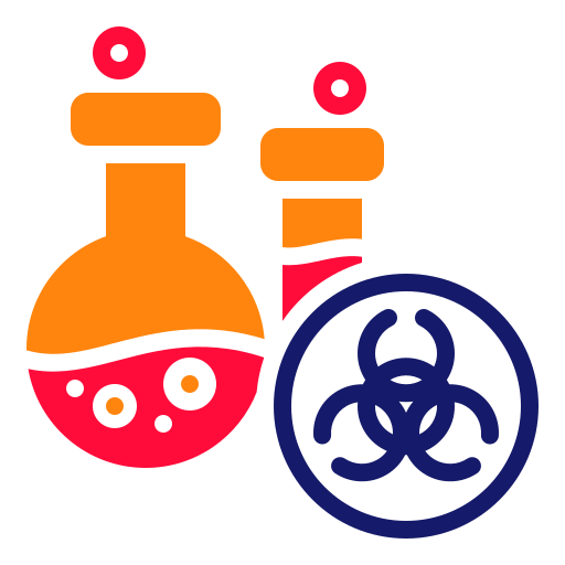 riesgo biológico icono gratis