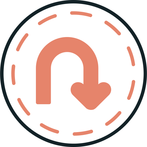U turn free icon