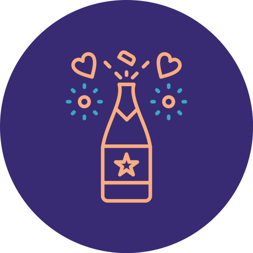 champán icono gratis