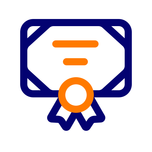 Certificate free icon