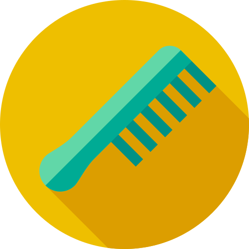 Comb Flat Circular Flat icon