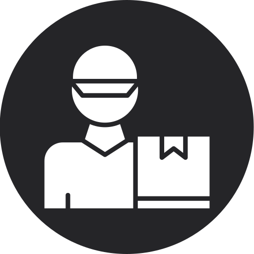 Delivery man free icon