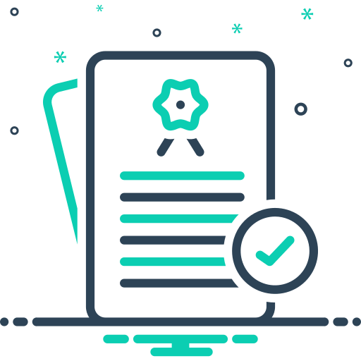 certificado icono gratis