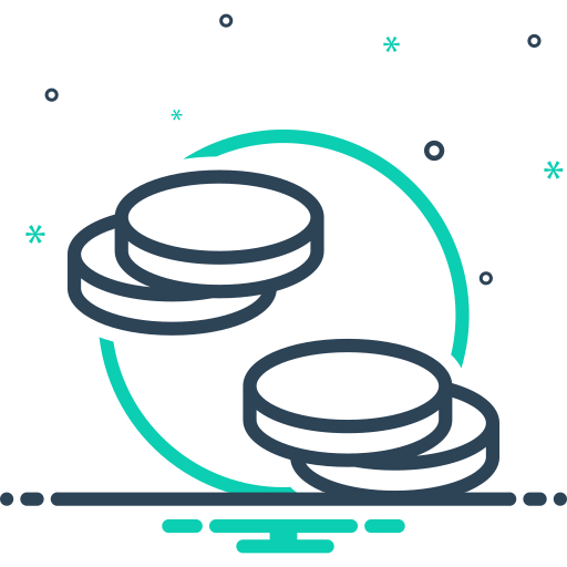 monedas icono gratis