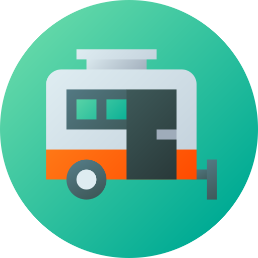 Caravana icono gratis