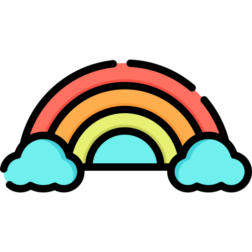 Rainbow Special Lineal Color Icon