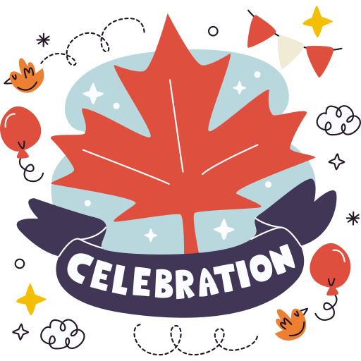 dia de canada gratis sticker