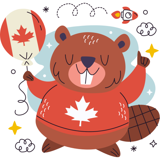 dia de canada gratis sticker