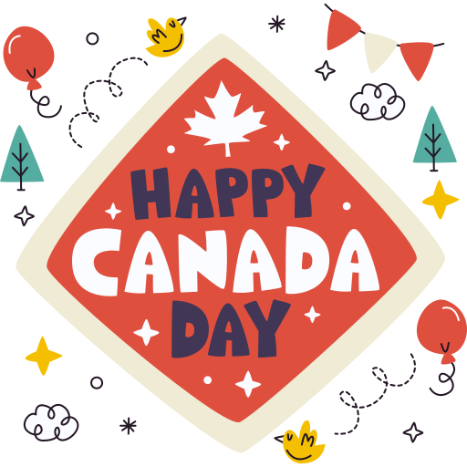 dia de canada gratis sticker