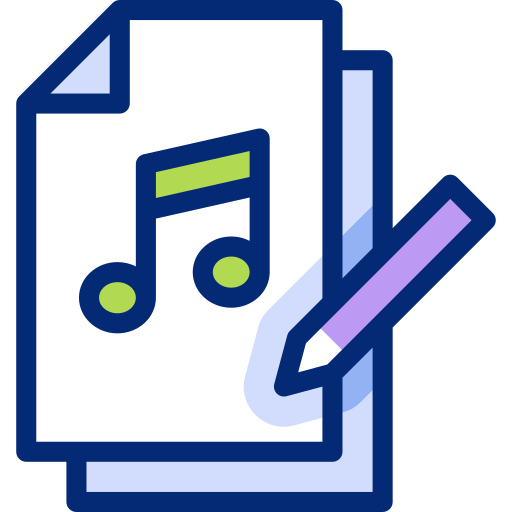 Écriture de chansons Icône gratuit