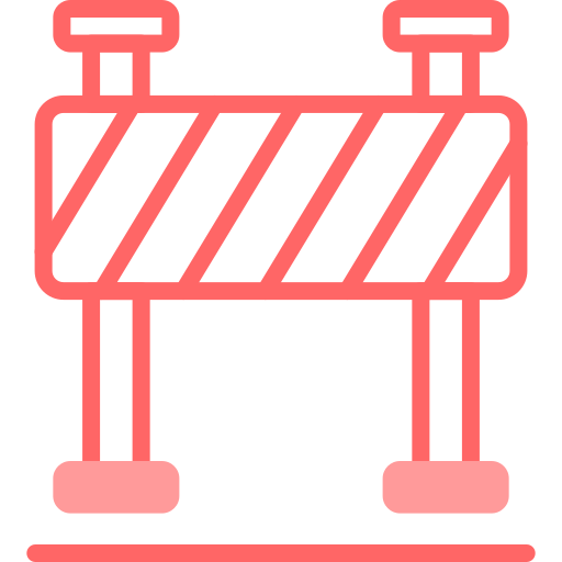 barrera icono gratis