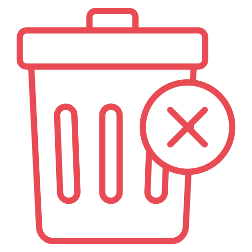 Zero waste free icon