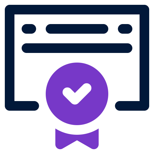 certificado icono gratis