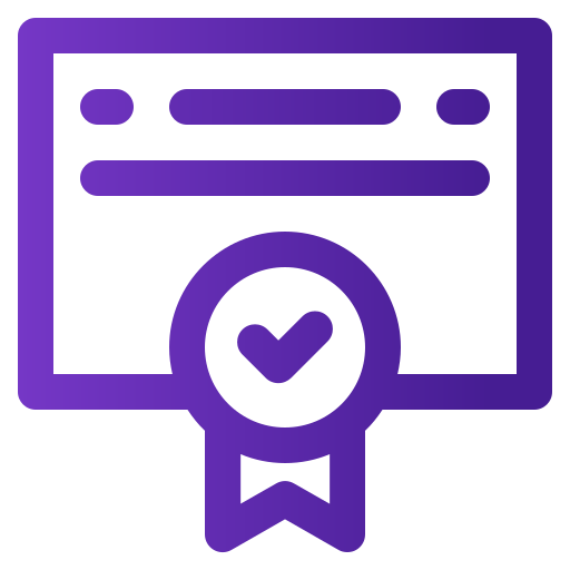 certificado icono gratis