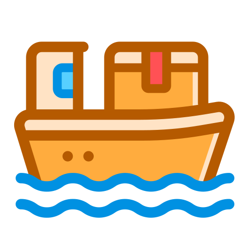 barco de carga icono gratis