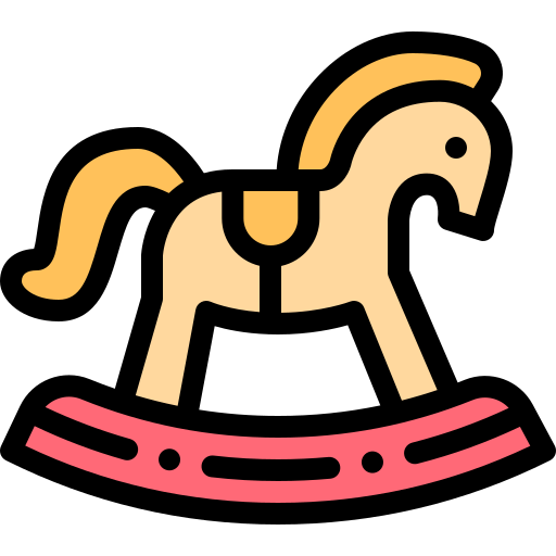 Caballito de madera icono gratis