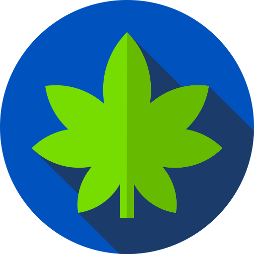 Marijuana Flat Circular Flat icon