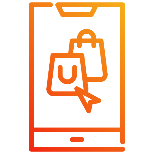 compras móviles icono gratis