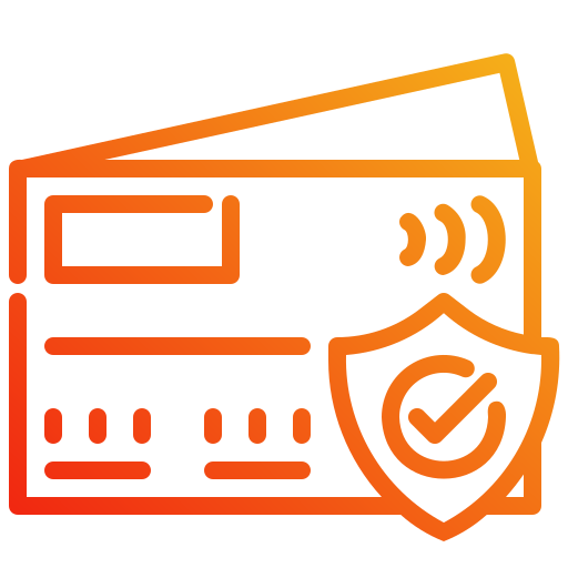 tarjeta segura icono gratis