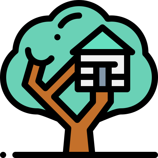cabane dans les arbres Icône gratuit