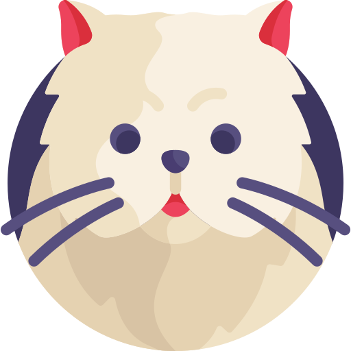 Premium Vector  Persian cat icon feline breed funny pet
