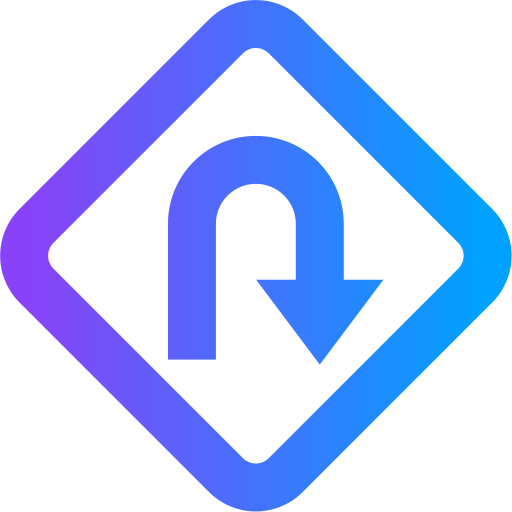 U turn free icon