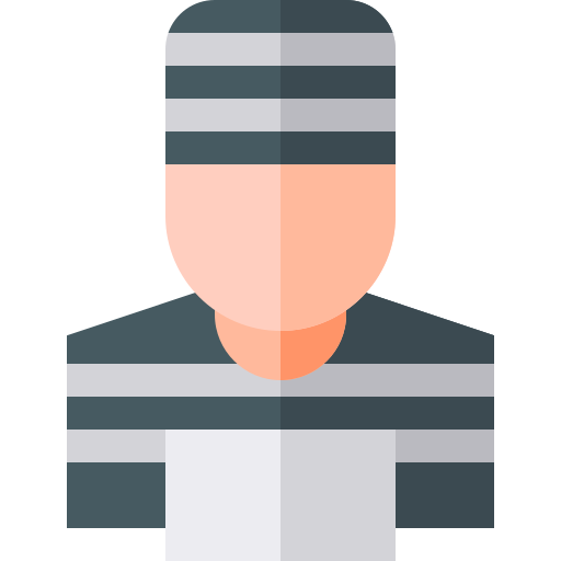 Criminal free icon