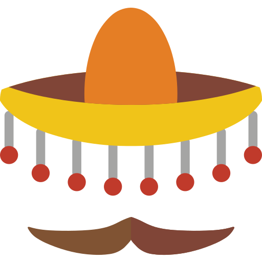 Sombrero mexicano icono gratis