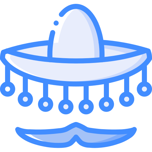 Sombrero mexicano icono gratis