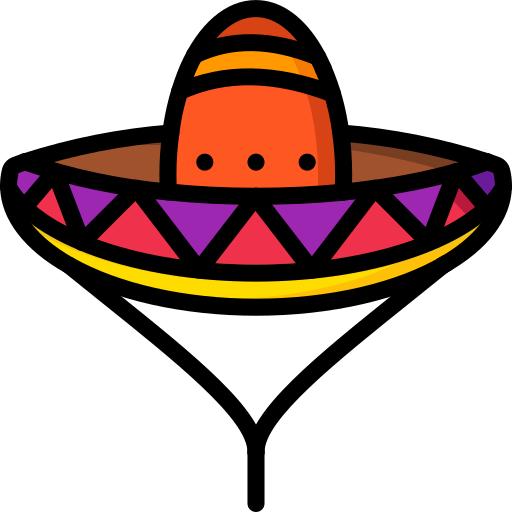 Sombrero mexicano icono gratis