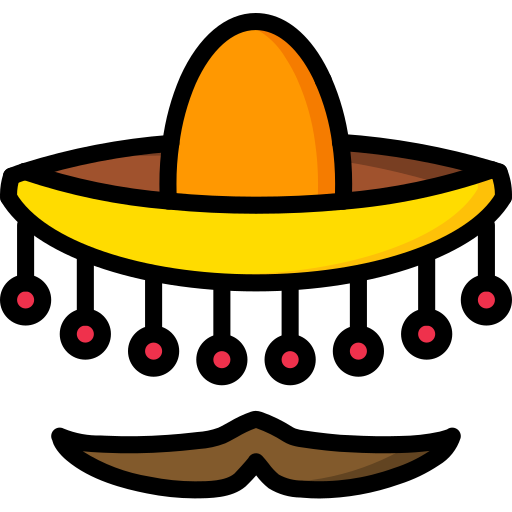 Sombrero mexicano icono gratis