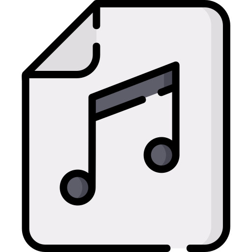 Archivo de música icono gratis