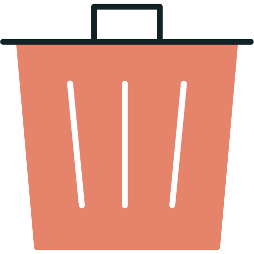 cubo de basura icono gratis