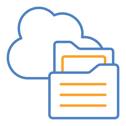 almacenamiento en la nube icono gratis