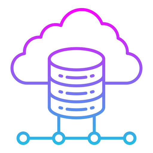 datos en la nube icono gratis