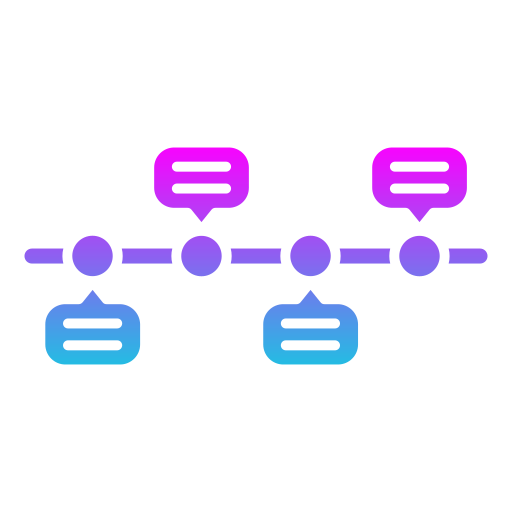 línea de tiempo icono gratis