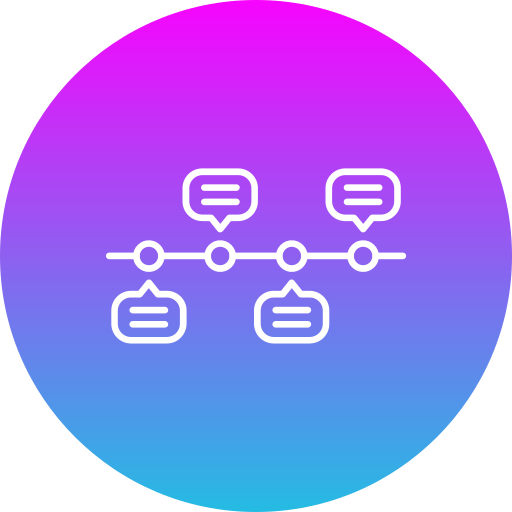 línea de tiempo icono gratis