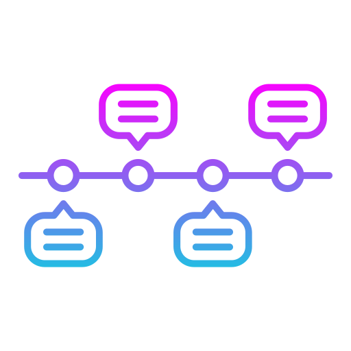 línea de tiempo icono gratis