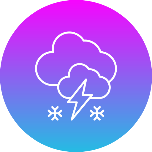 tormenta de nieve icono gratis