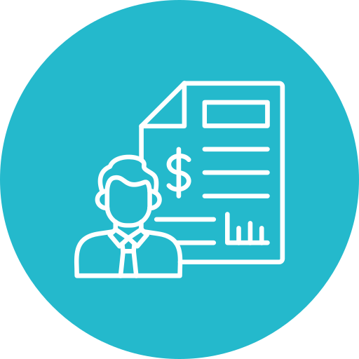 analista de negocios icono gratis