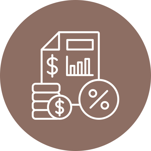 tasa de interés icono gratis